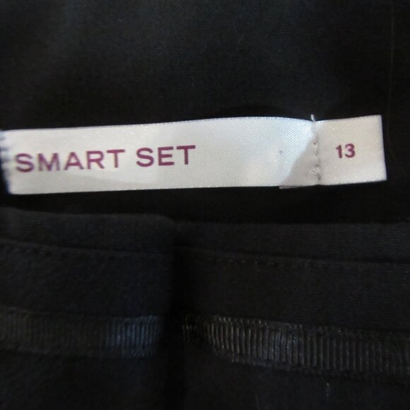 Ladies WIDE LEG Black Dress pants size 13 Smart Set - Picture 16 of 16